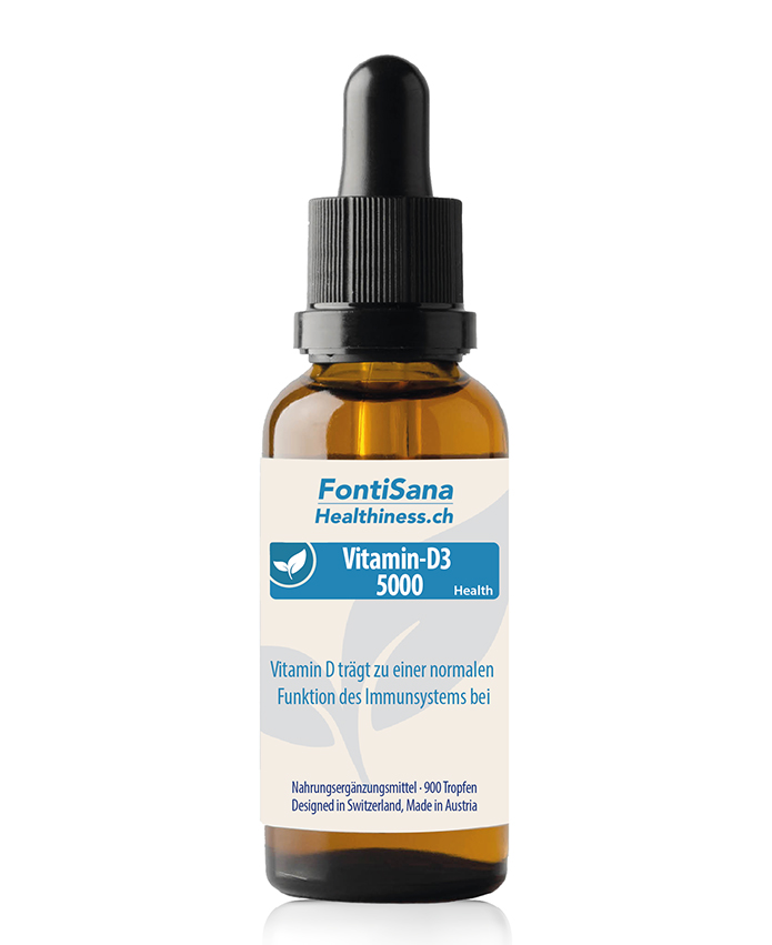 Vitamin D3 Tropfen 5000 IE in MCT-Kokosöl